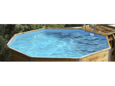 Liner coloris bleu pour votre piscine octogonale WEKA REF 593.5060.00.10